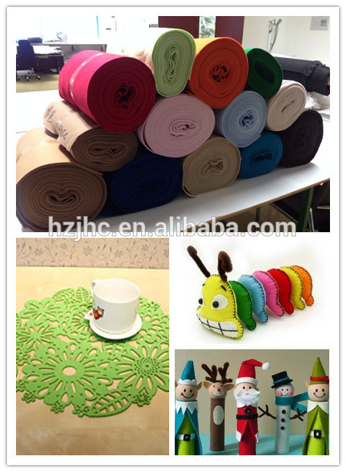Factory price needle punched colorful printed nonwoven fabric felt for KID DIY
