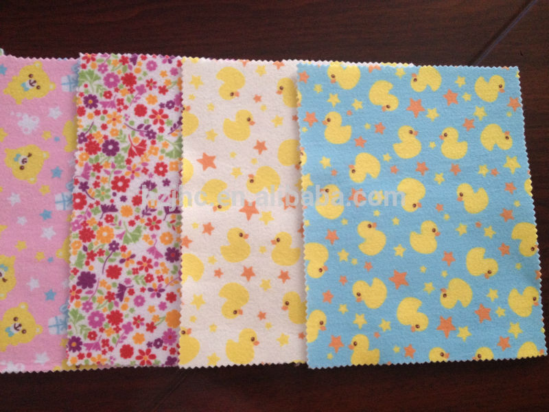 Animal printed needle punched nonwoven fabric