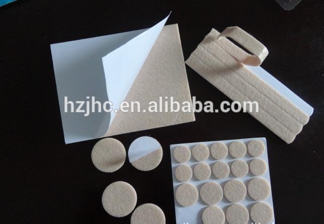 Self-adhesive nonwoven polyester needle punch furniture felt pads