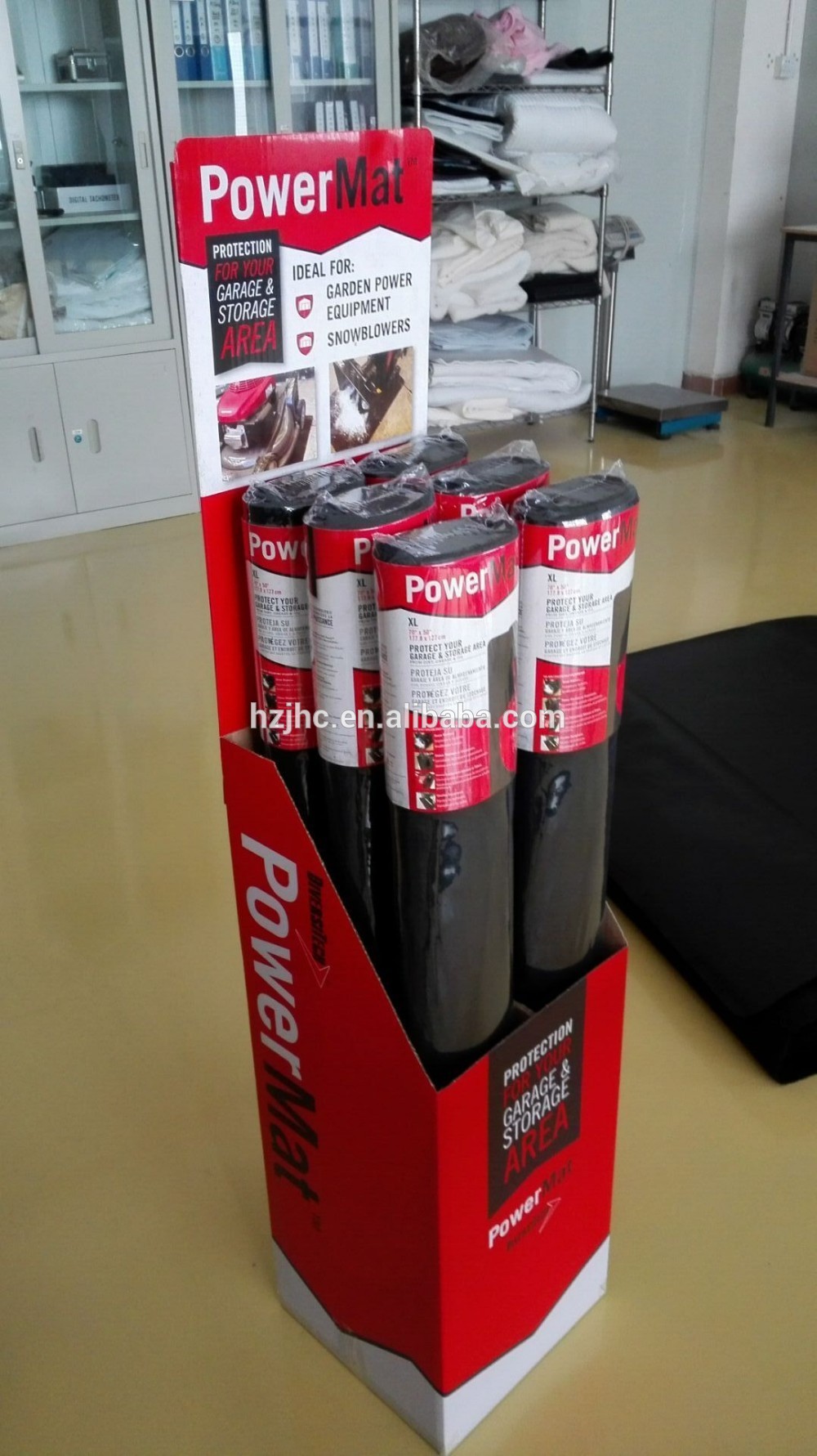 PE film laminated felt for BBQ non-stick cooking floor mat