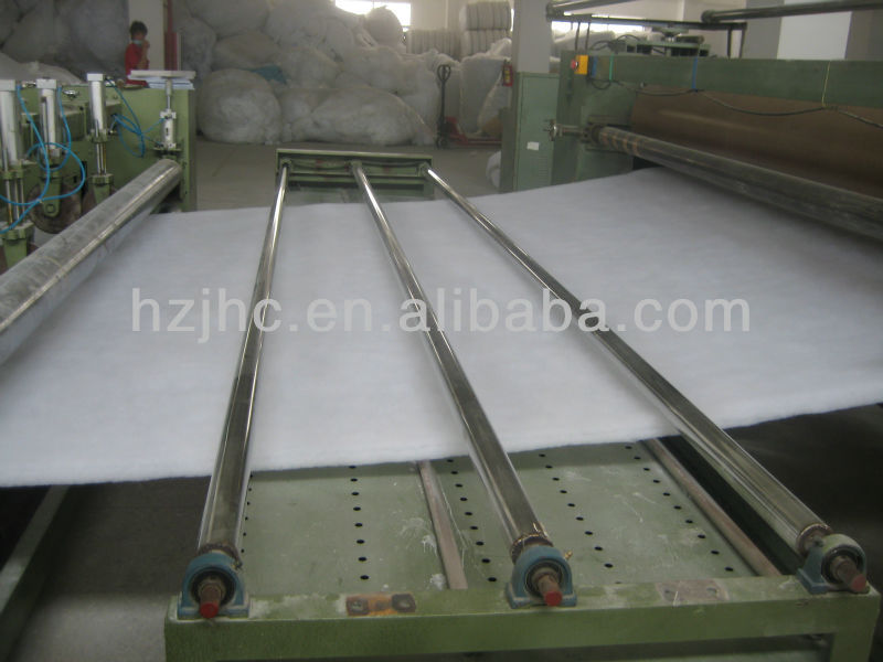 hot air through New Popular nonwoven thermal bonded wadding Production Line with electricity