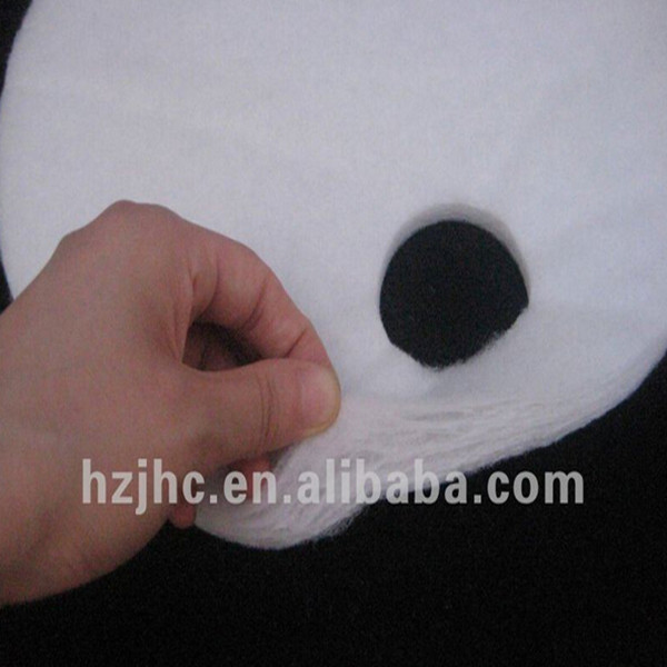 Supplier interlining/filling non woven ikatan termal poliester alus Cina
