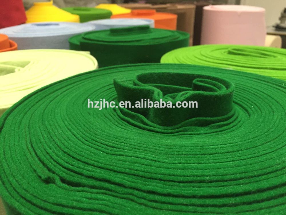 Custom needle punch printed wool nonwoven felt bed sheets