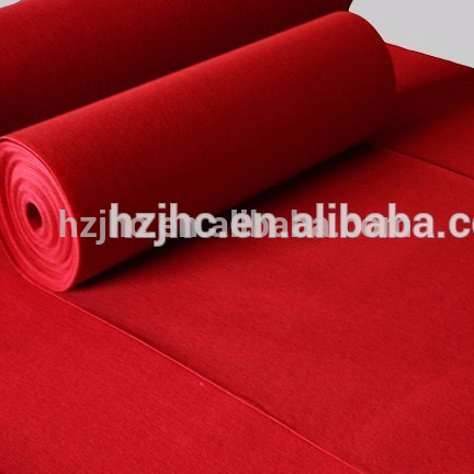 Needle punched plain nonwoven felt roll mat