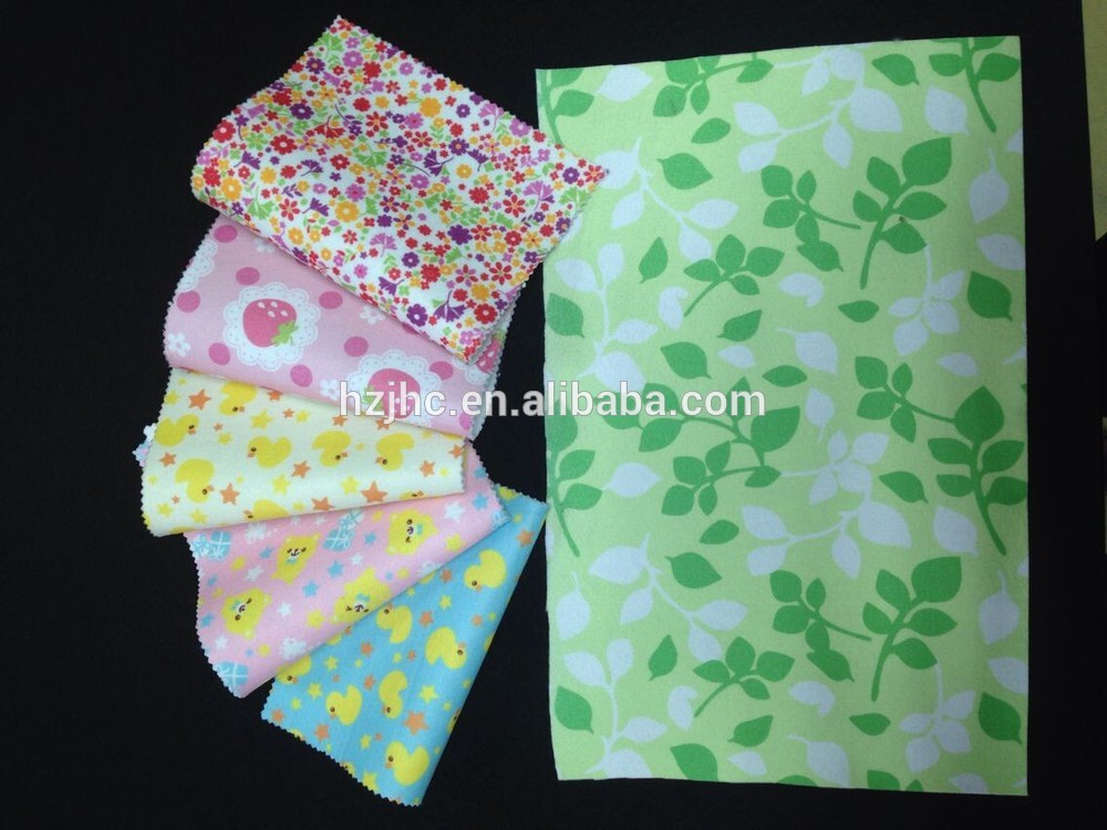 Yellow plain needle punched nonwoven silverware cleaning cloth