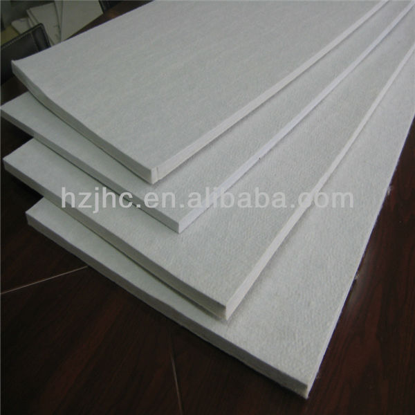 Hard nonwoven needle punched polyester felt pad fabric sheet