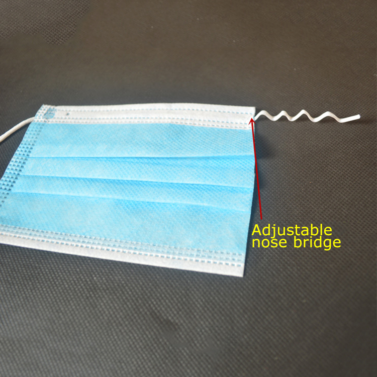 Wholesale 3 ply earloop disposable face respirator surgical mask