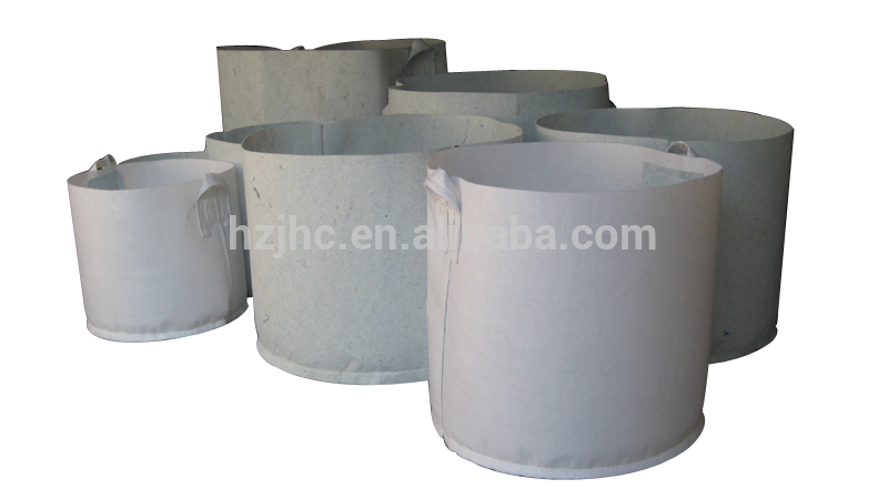 Breathable nonwoven polypropylene felt making plant grow bag