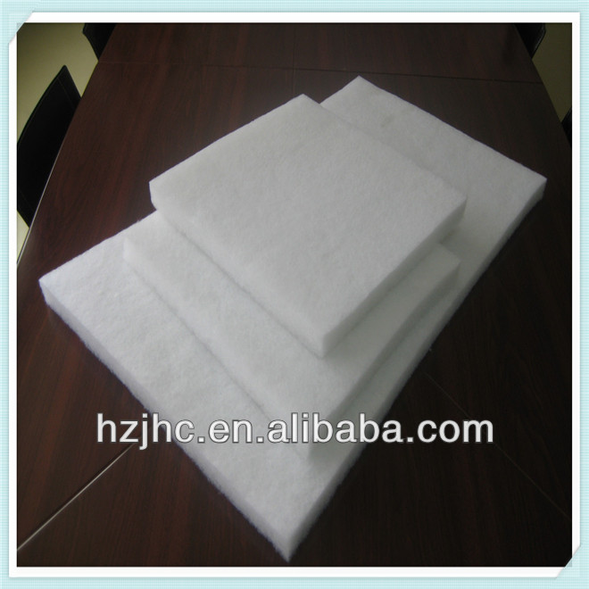 Non flammable thermal bonded polyester non woven quilted mattress padding wadding fabric