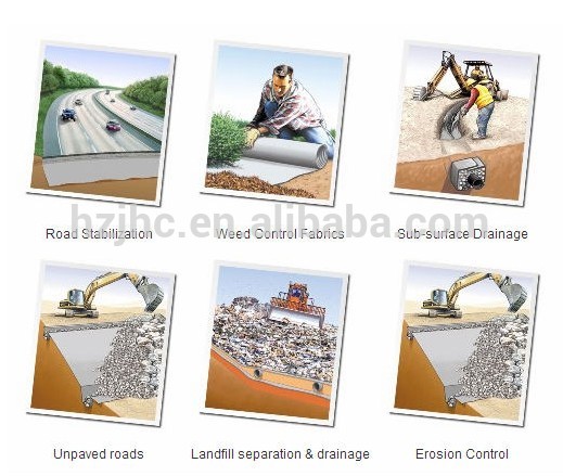 Imyenda ya geotextile ivanze n'ubushyuhe ifatanye n'imyenda