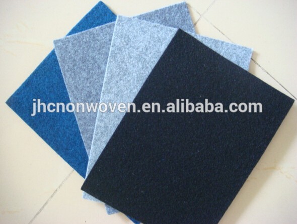 Handmade chinese needle punched nonwoven wool felt ball rug