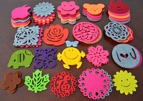 توقۇلمىغان پولىئېستېر كىگىز، ئىستاكان ئۈچۈن كىگىز گىلەم