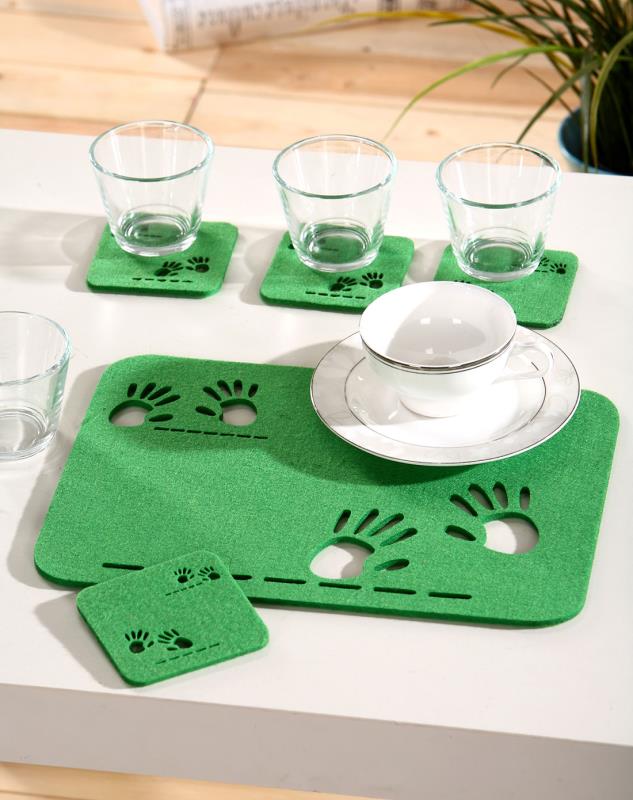 customized nonwoven fabric rolls for dinning table felt mat