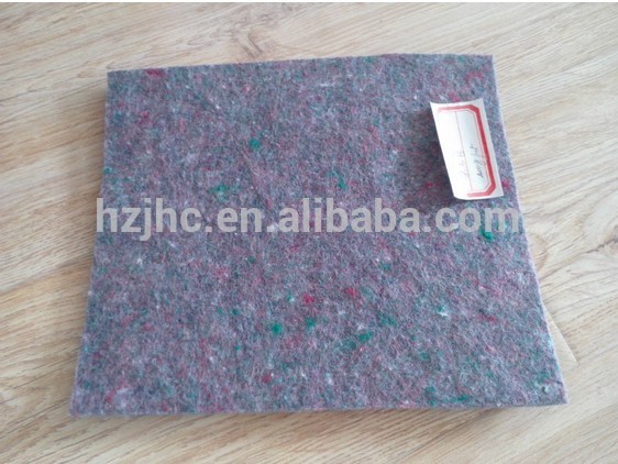 Customized waste recycling nonwoven carpet padding fabric