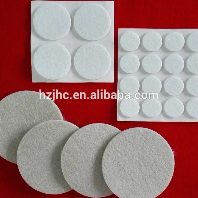 Furniture Felt Polyester Nonwoven Adhesive Pad Felt Sticker For Chair Leg