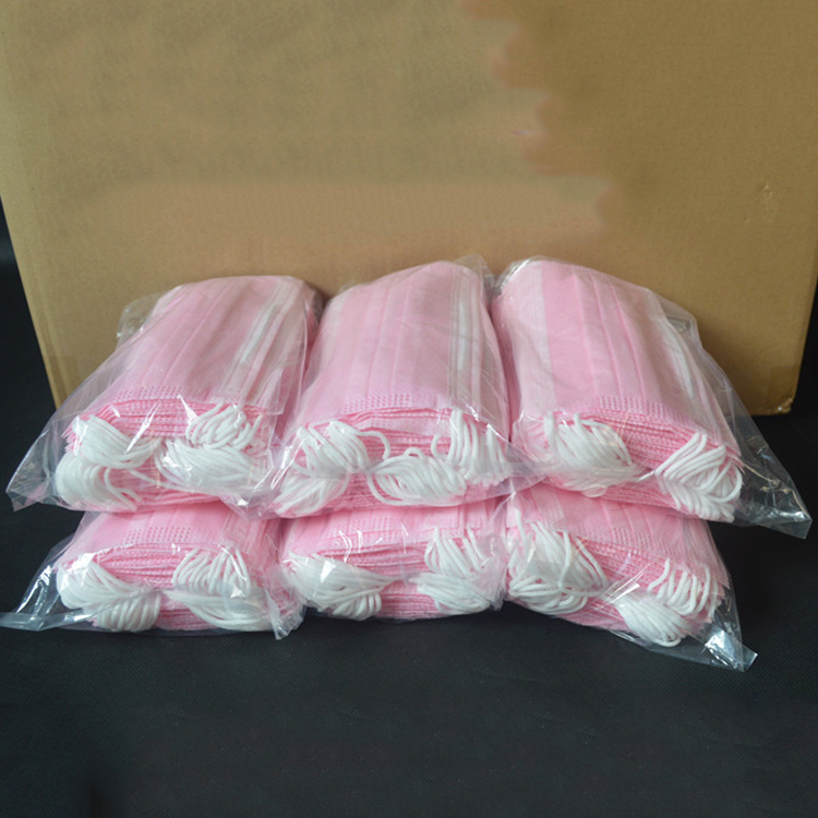 Wholesale 3 ply earloop disposable face respirator surgical mask