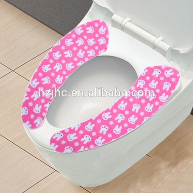 Wholesale Sticky Portable Felt Fabric Toilet Mat Set