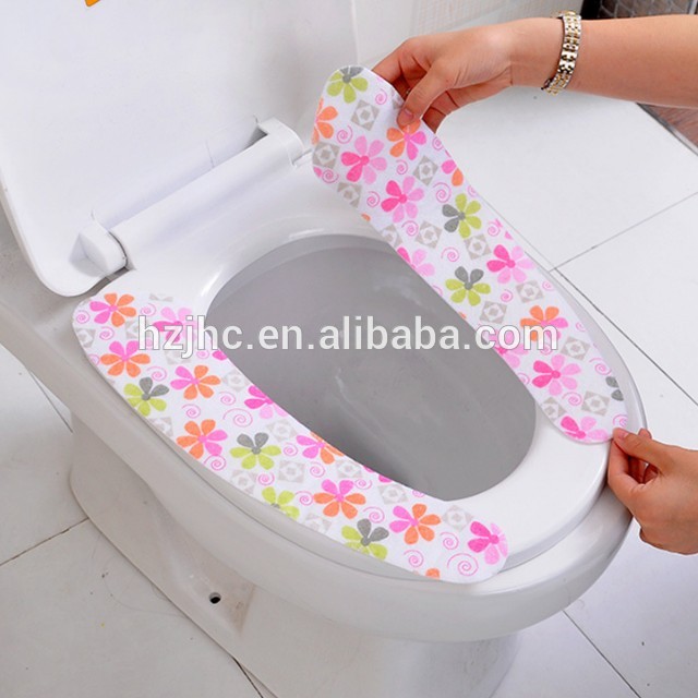 Wholesale Sticky Portable Felt Fabric Toilet Mat Set