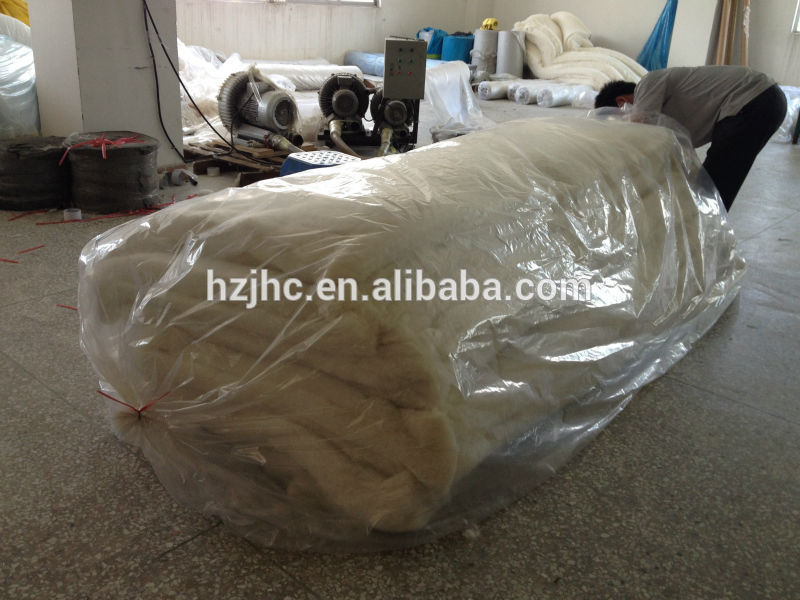 Isı ile birleştirilmiş ipek/yün/polyester elyaf dolgu/dolgu/elyaf kumaşı