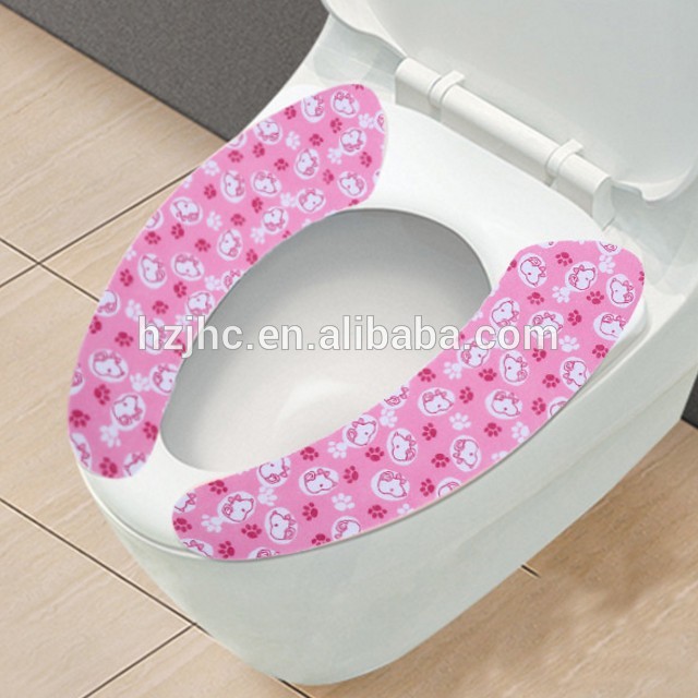 Wholesale Sticky Portable Felt Fabric Toilet Mat Set