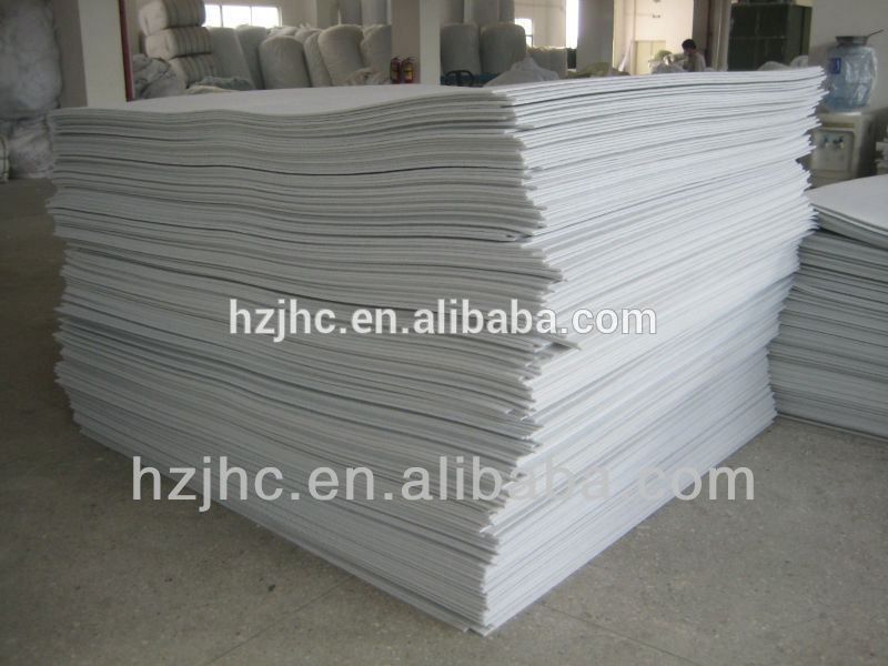 Yellow plain needle punched nonwoven silverware cleaning cloth