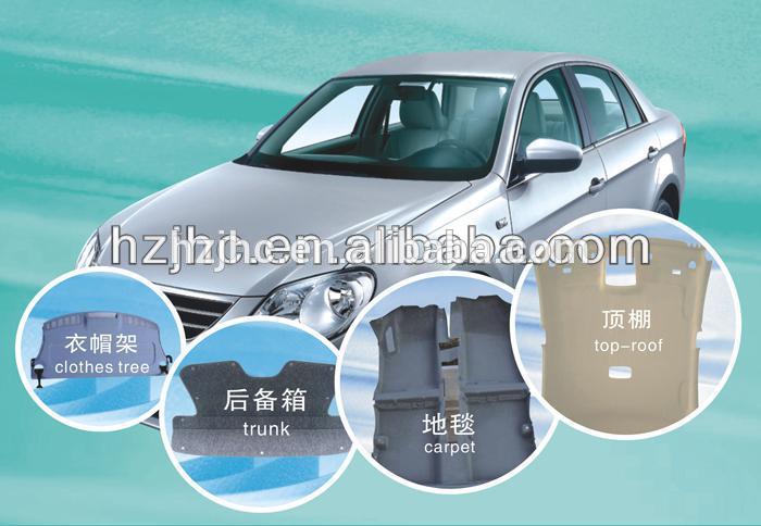 Needle punched polyester nonwoven automotive felt fabric