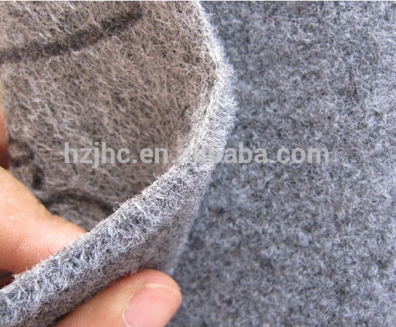 Thick polyester hard needle punched non woven insoling lining fabric