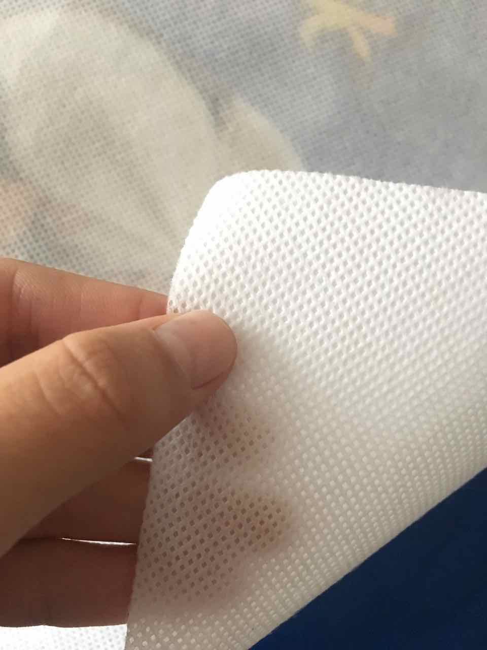 80gsm+15gsm pe film white laminating spunbonded polypropylene nonwoven/non-woven fabric