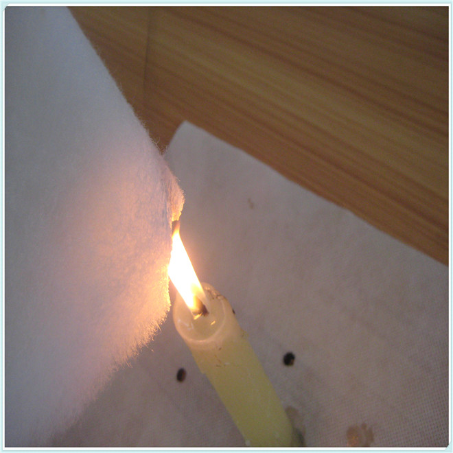 Fireproofing thermal bond polyester nonwoven wadding sheet/roll