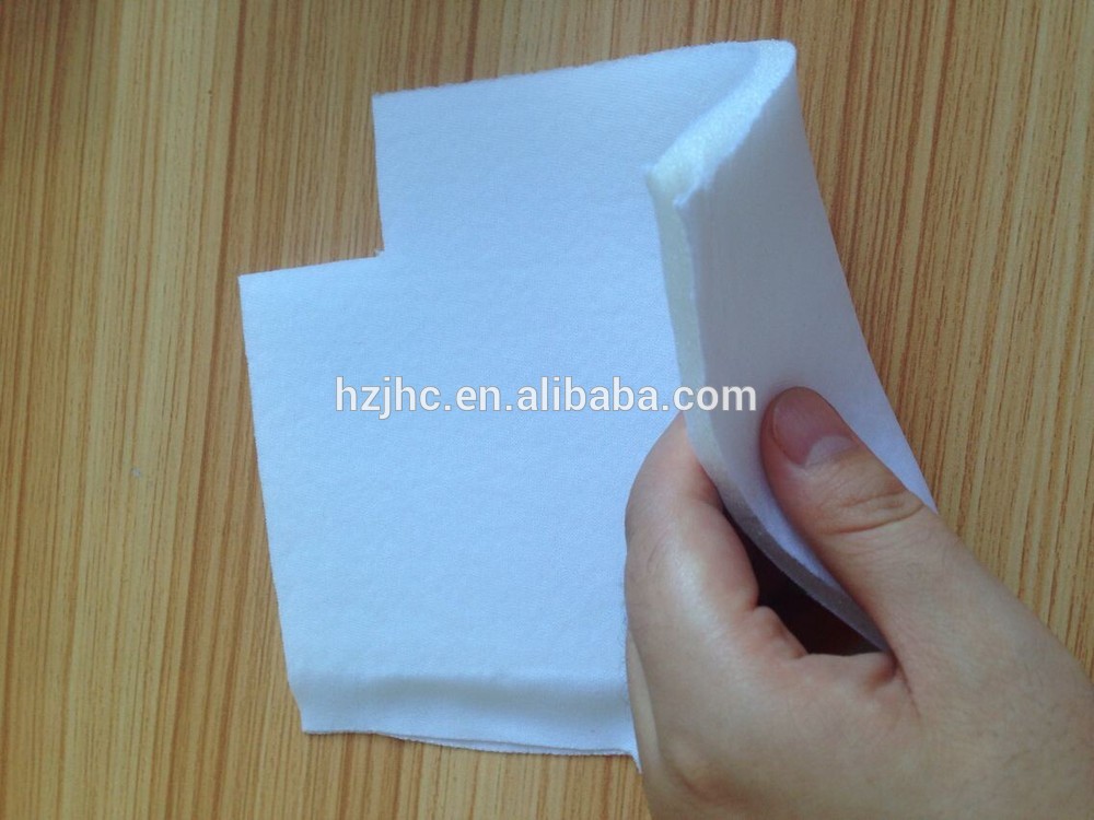 Environmental 3- layer foam laminated sponge fabric for bra pad