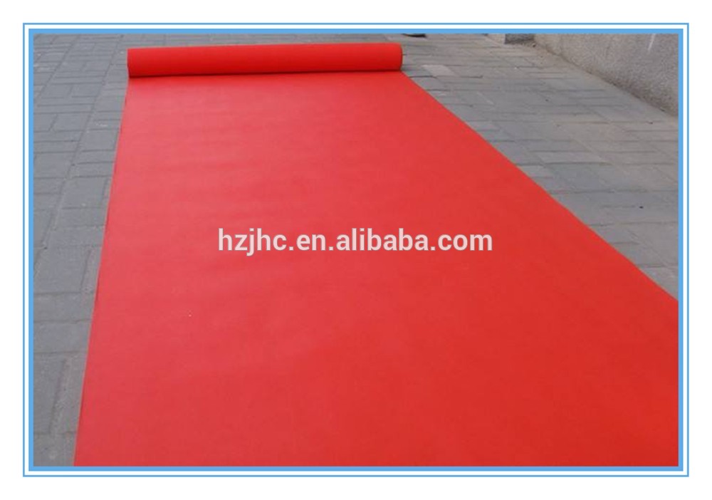 Karpet pameran nonwoven jarum ditinju / karpét lanté nonwoven pikeun pernikahan