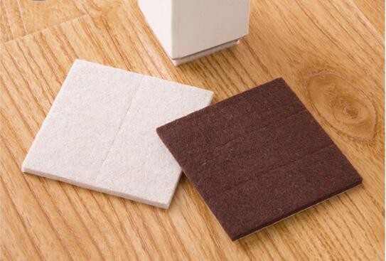 Laminated nonwoven polyester protective Felt Pad/ furniture leg pads/ floor protection felt pad protector