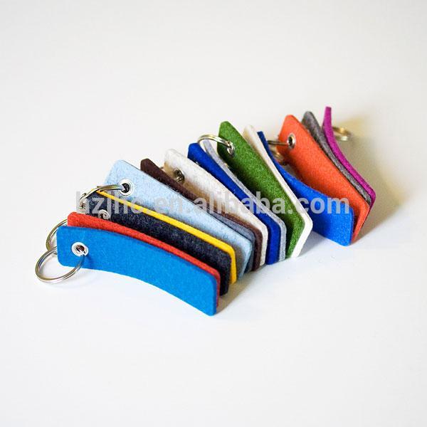 Polyester hard plain needle punched felt fabric for handmade keyrings