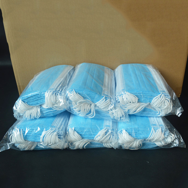 Wholesale 3 ply earloop disposable face respirator surgical mask
