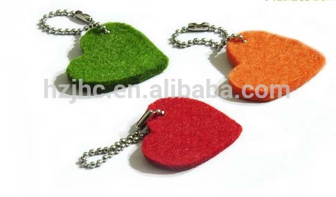 Çig mal dokumasyz poliester reňkli keçe açar zynjyry