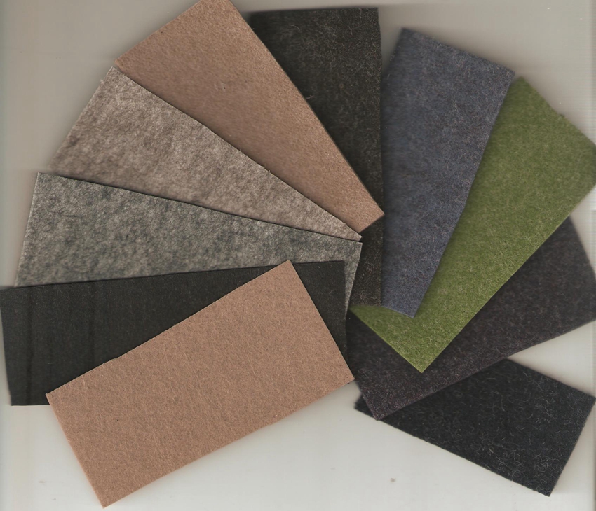 Farebné ihličkované vianočné plstené remeslá od Santa Clausa