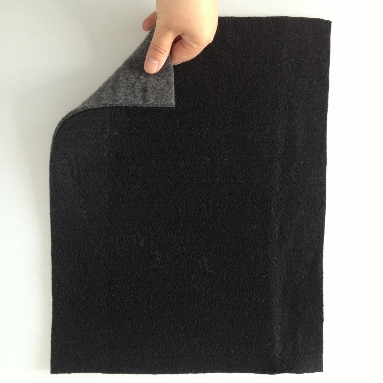Heat bonded nonwoven geotextile fabrics