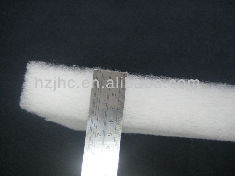 Non flammable thermal bonded polyester non woven quilted mattress padding wadding fabric