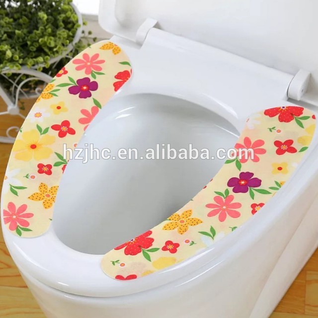 Wholesale Sticky Portable Felt Fabric Toilet Mat Set