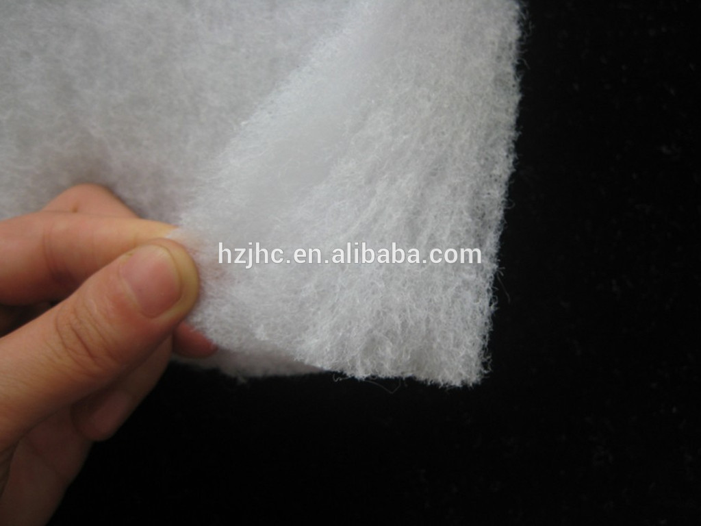 Thermal bonded padded fabric polyester batting polyester wadding