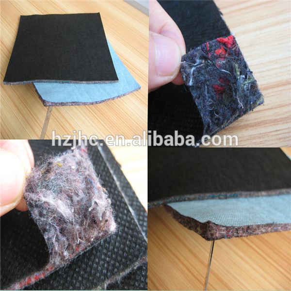 Eco-friendly laminated recycled pet polyester needle punched nonwoven felt fabric