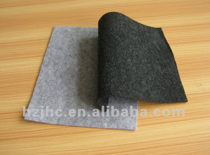 Thick polyester hard needle punched non woven insoling lining fabric