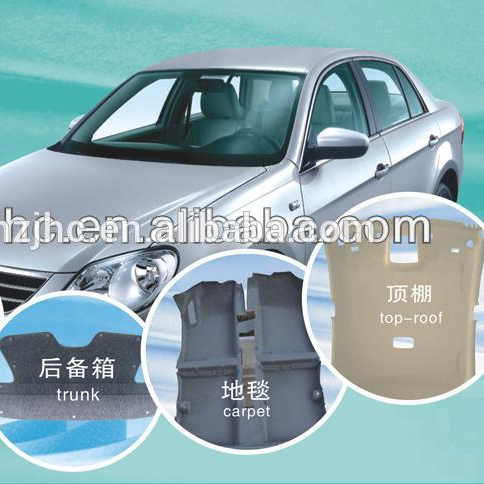 Needle punched polyester automotive nonwoven fabric felt