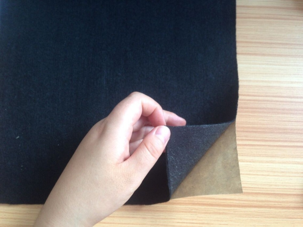 Self adhesive backed nonwoven felt fabric