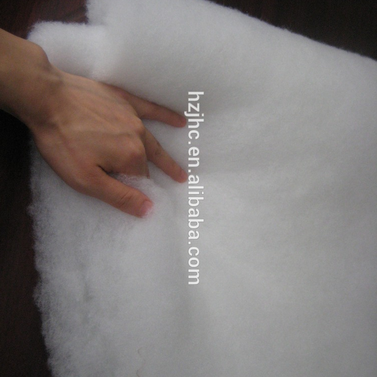 Thermal bonded silk/wool/polyester wadding machine