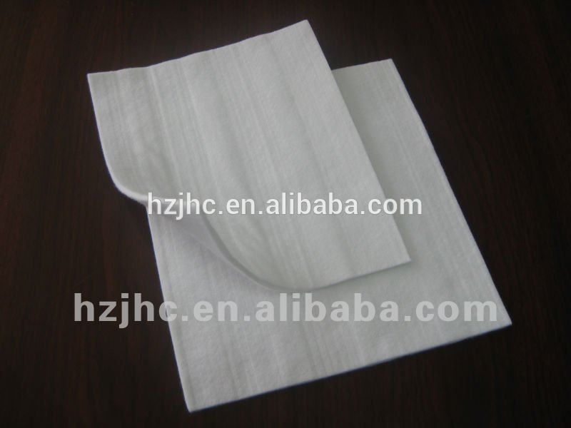 Anti-slip nonwoven felt with resin dots for mattress underlay
