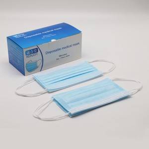 blue disposable face mask