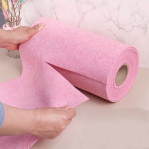 Custom raw material 40gsm 280gsm 350gsm 500gsm needle punching nonwoven cleaning cloth nonwoven fabric rolls